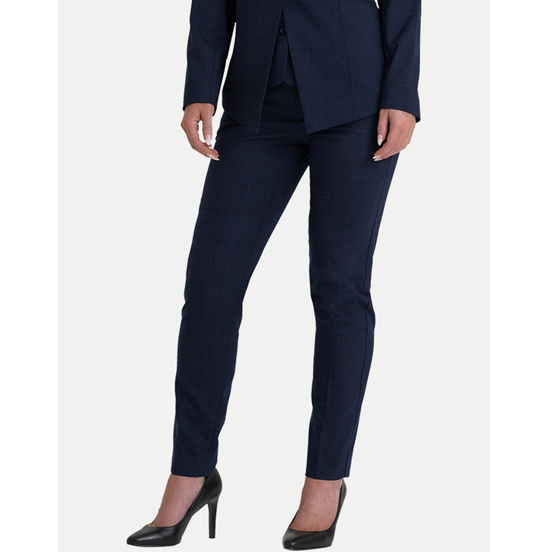 Corporate Comfort The Gracie Slim Leg Pant | Ladies | Wool Blend Navy Pants