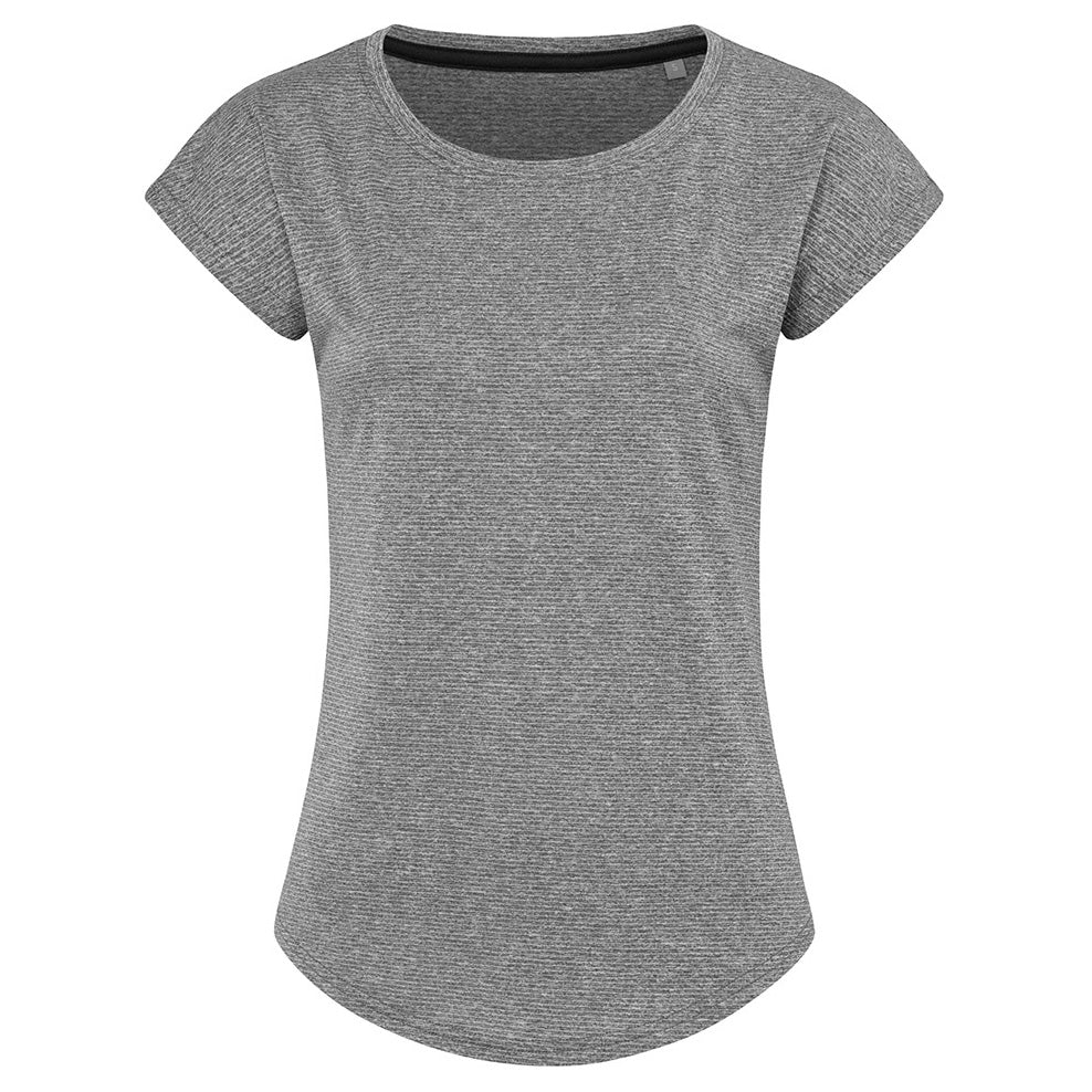 Stedman The Move Recycled Sports Tee | Ladies Grey Marle Shirts & Tops