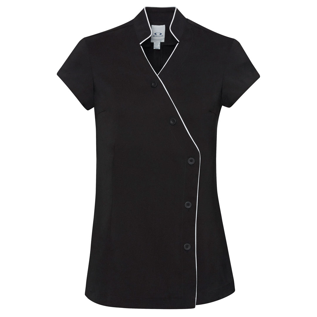 Biz Collection The Zen Tunic | Ladies | Short Sleeve Black/White Shirts & Tops