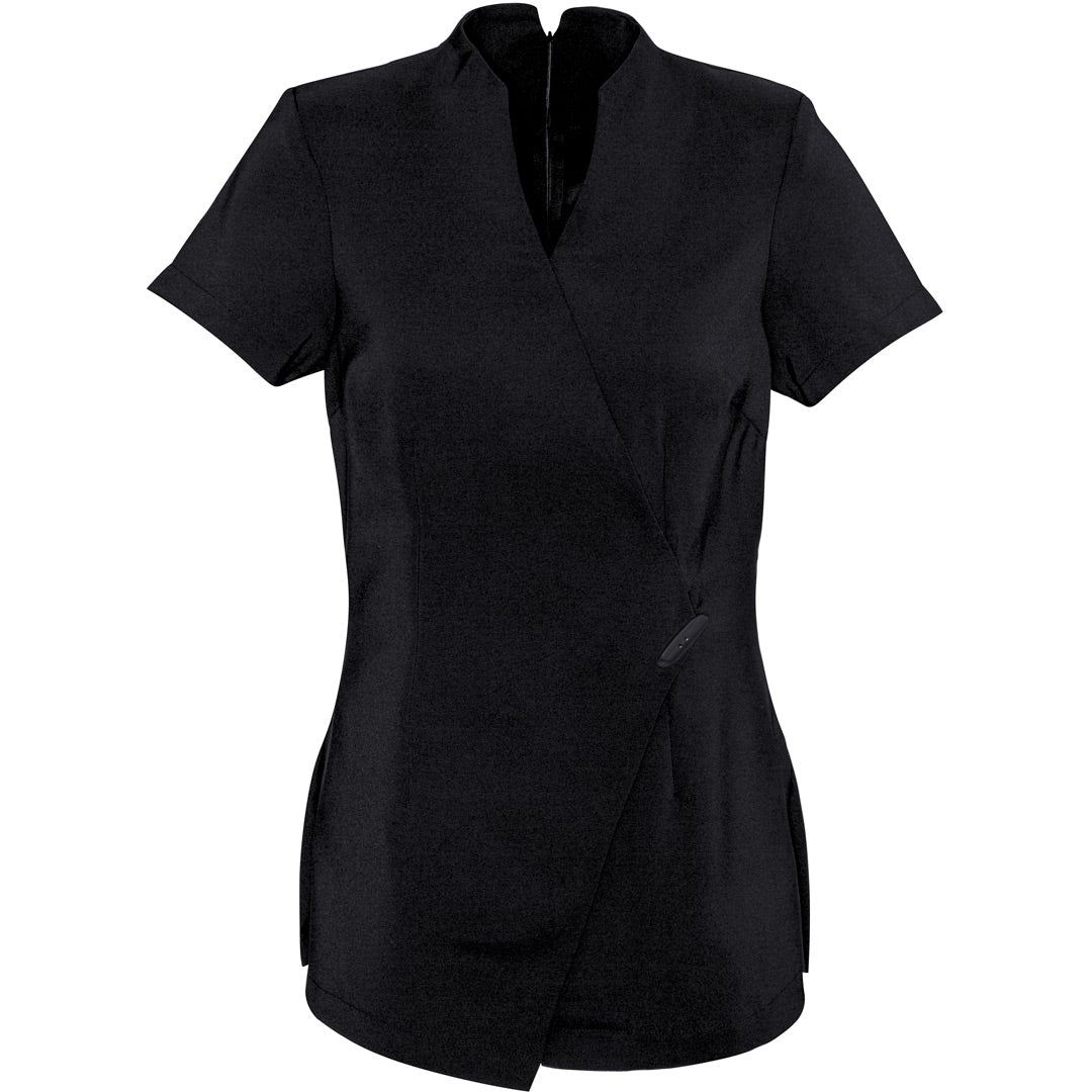 Biz Collection The Spa Tunic | Ladies | Short Sleeve Black Shirts & Tops