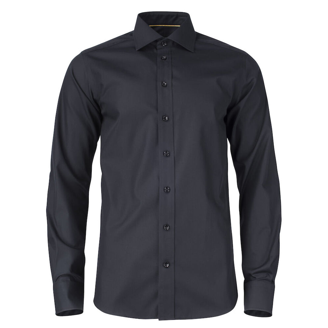 James Harvest The Yellow Bow 50 Shirt | Mens | Long Sleeve Black Shirts & Tops