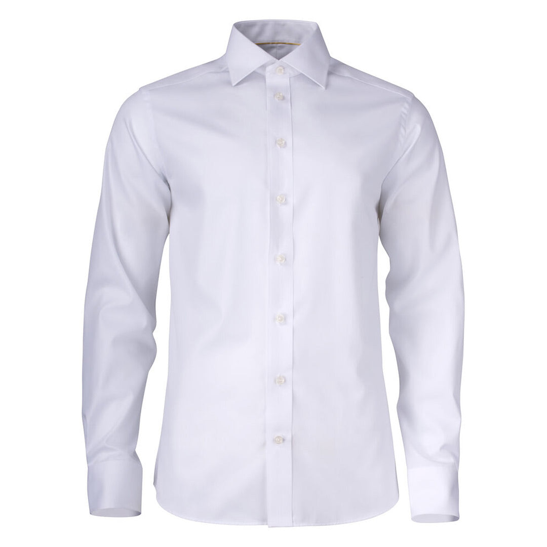 James Harvest The Yellow Bow 50 Shirt | Mens | Long Sleeve White Shirts & Tops
