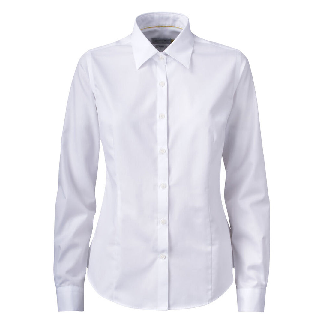 James Harvest The Yellow Bow 50 Shirt | Ladies | Long Sleeve White Shirts & Tops