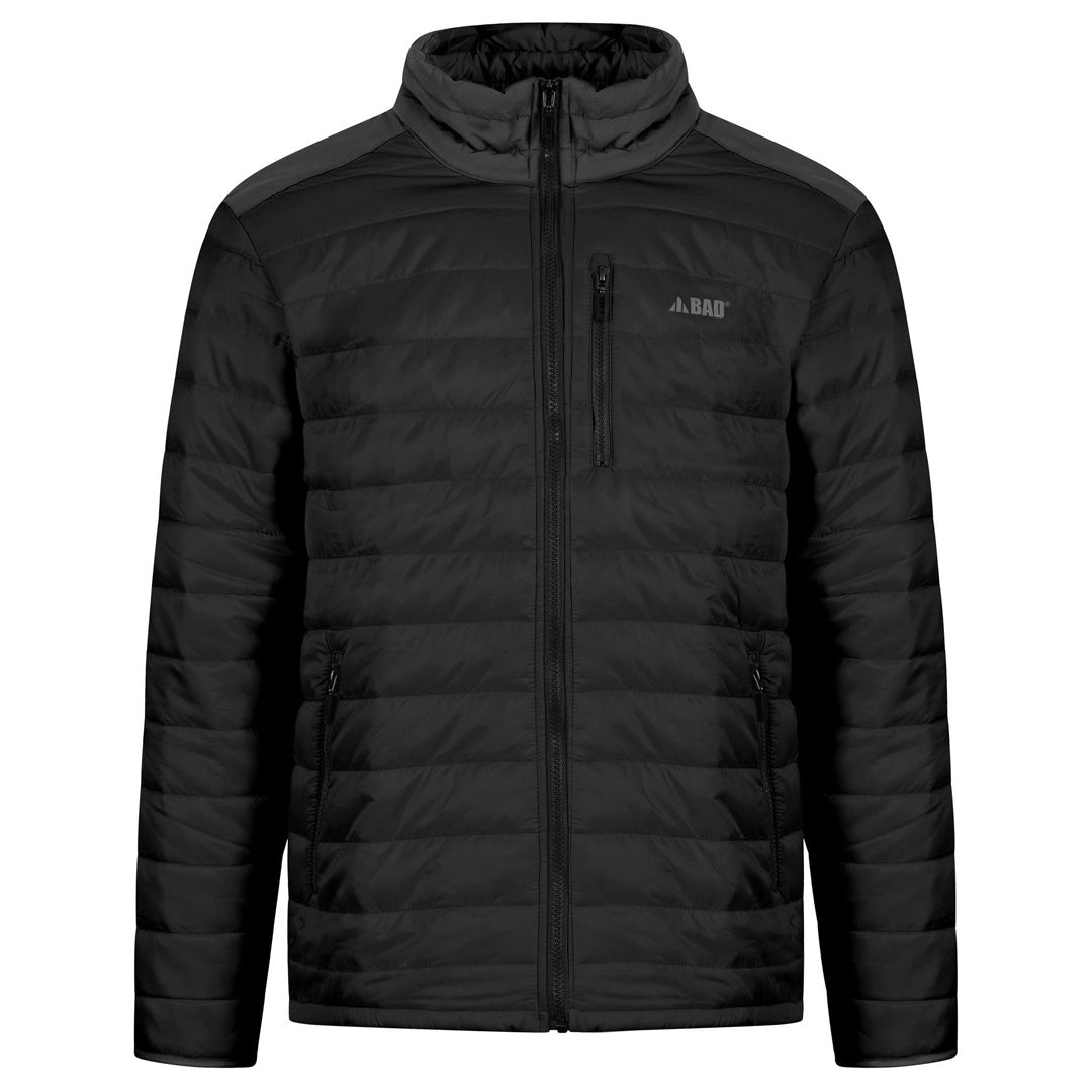 Bad Workwear The Hi Vis Down Puffer Jacket | Mens Black Coats & Jackets