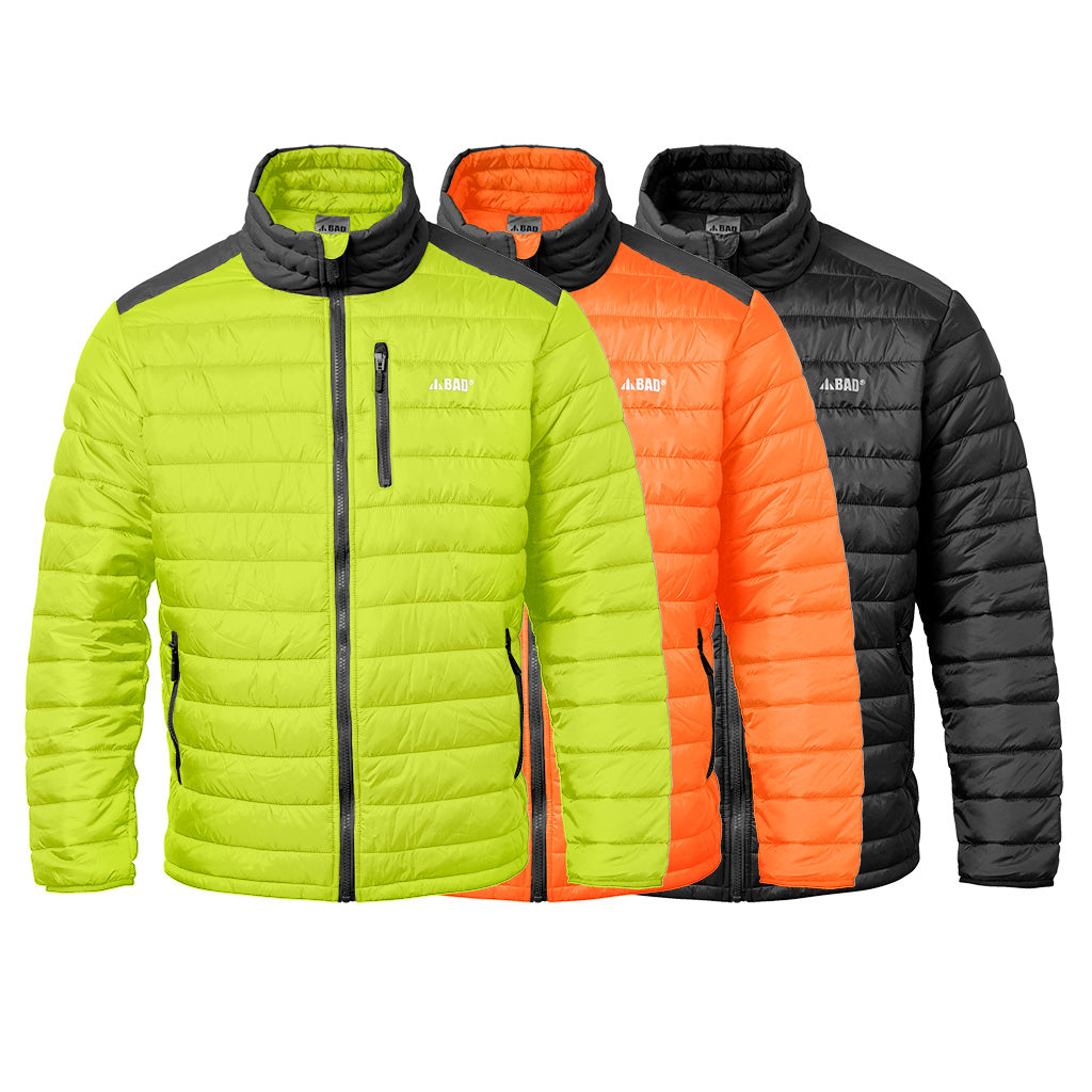 Bad Workwear The Hi Vis Down Puffer Jacket | Mens Coats & Jackets