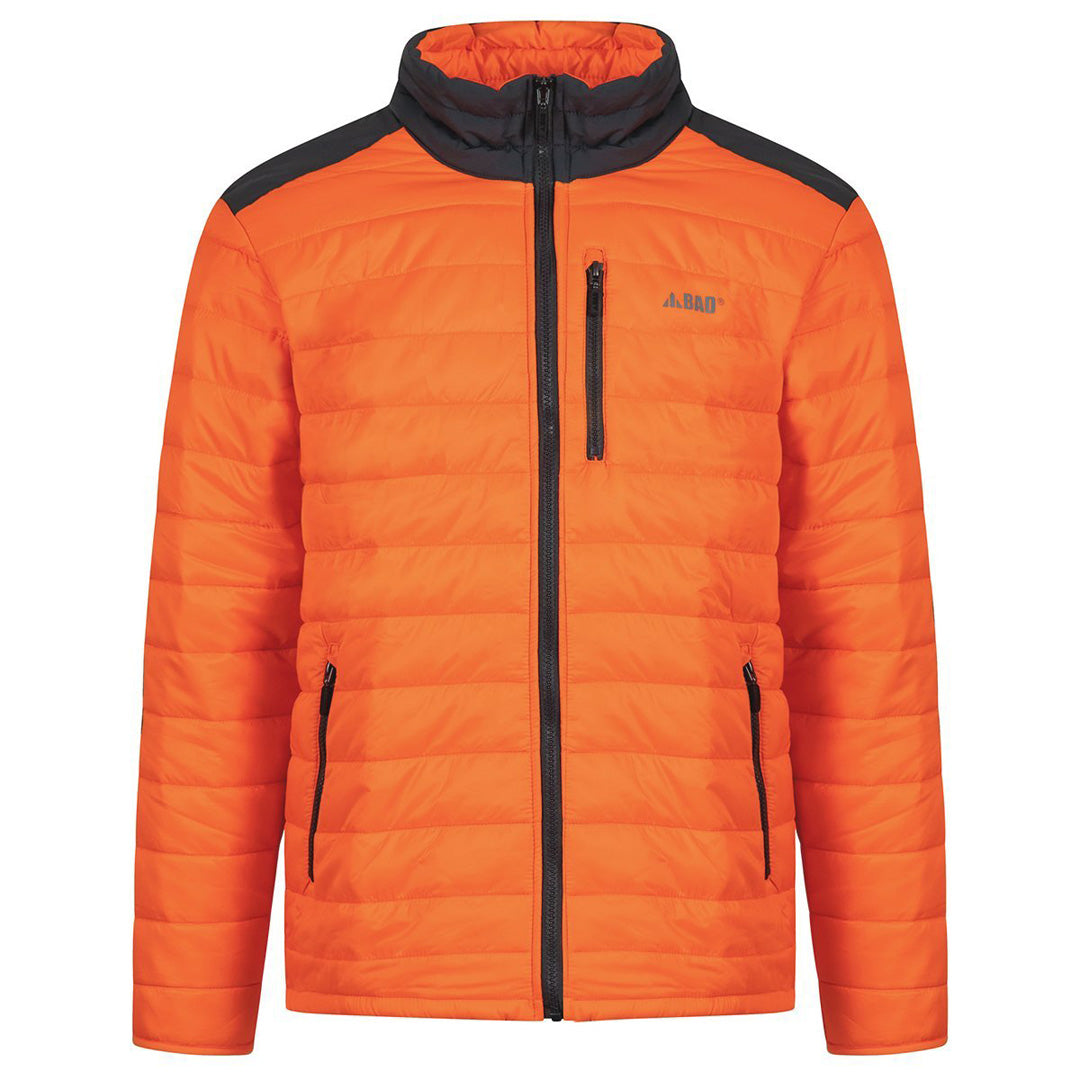 Bad Workwear The Hi Vis Down Puffer Jacket | Mens Orange Coats & Jackets