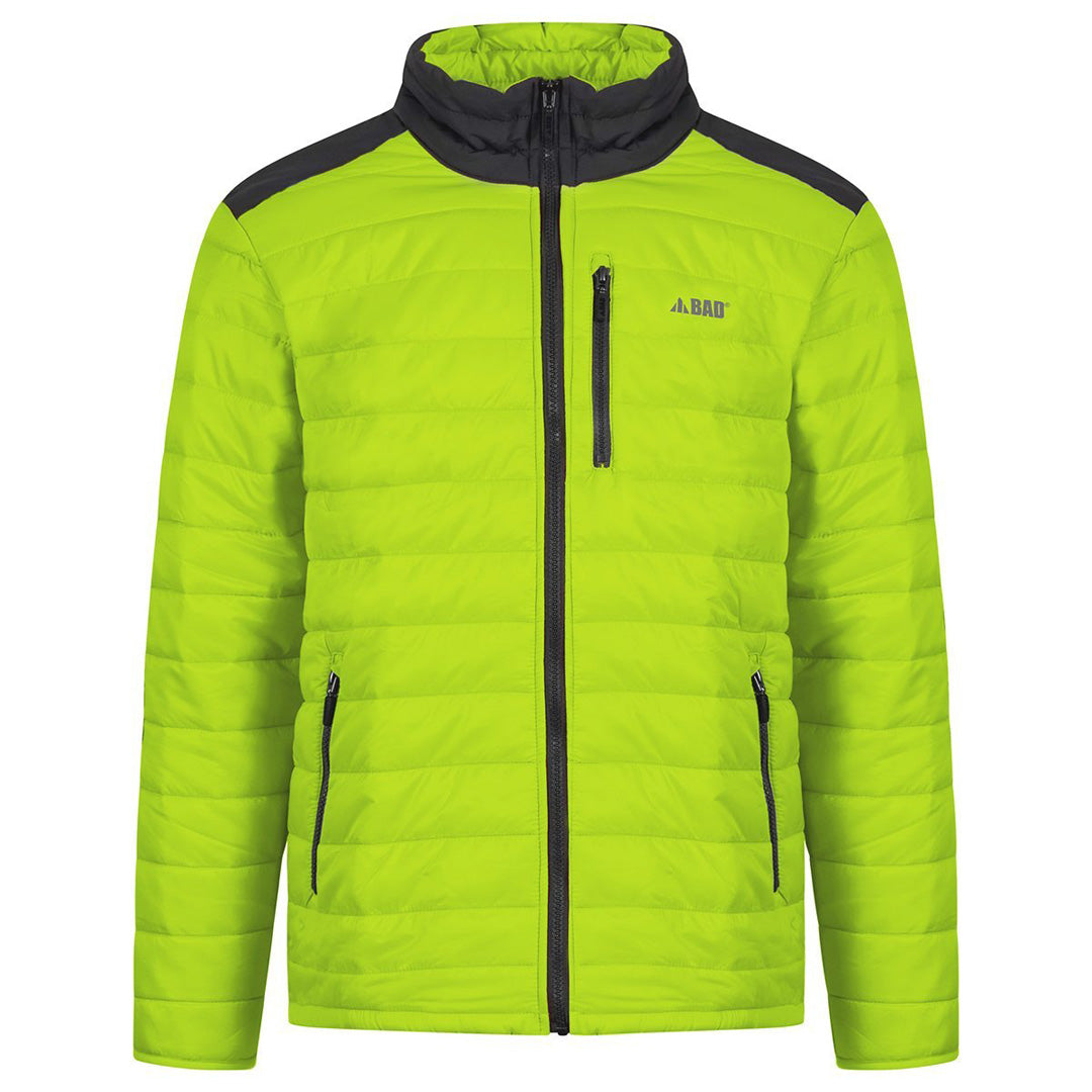 Bad Workwear The Hi Vis Down Puffer Jacket | Mens Yellow Coats & Jackets