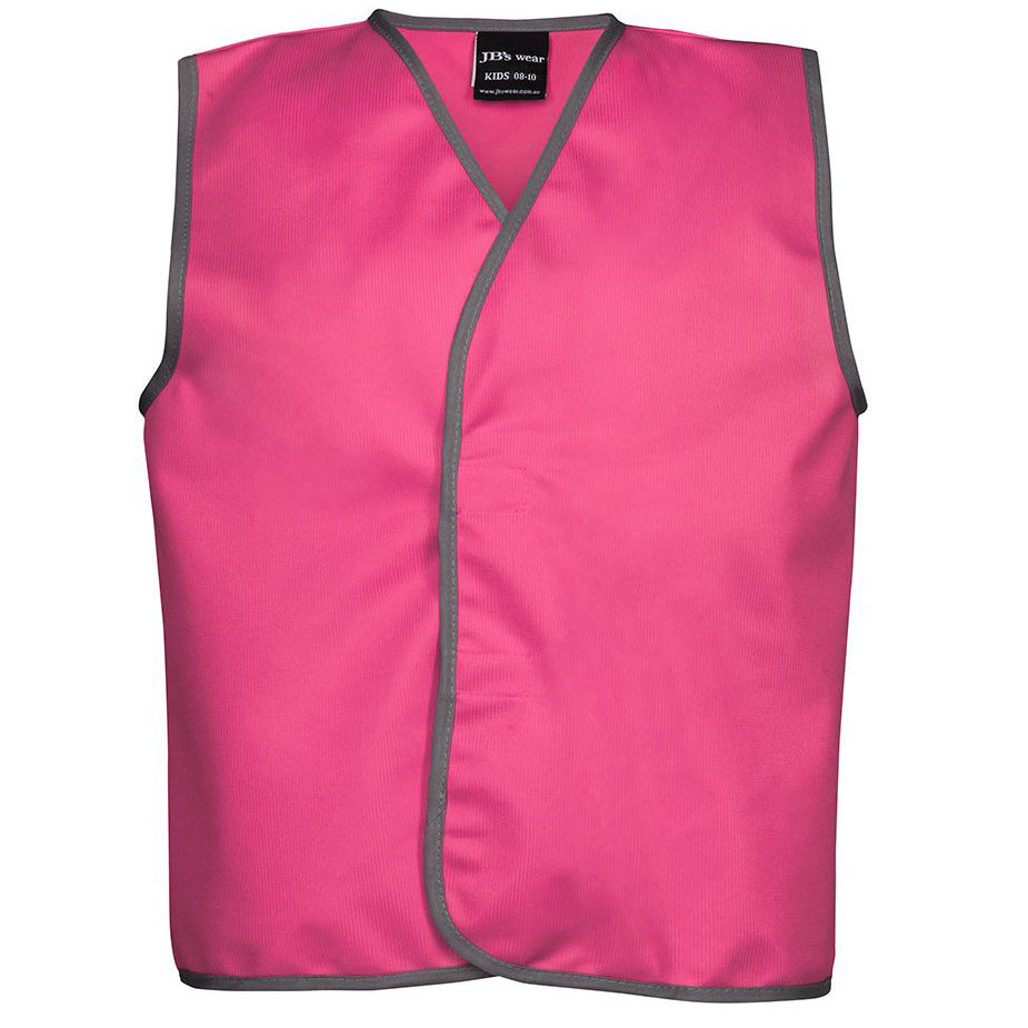 Jbs Wear The Tricot Safety Vest | Kids Hot Pink Work Safety Protective Gear