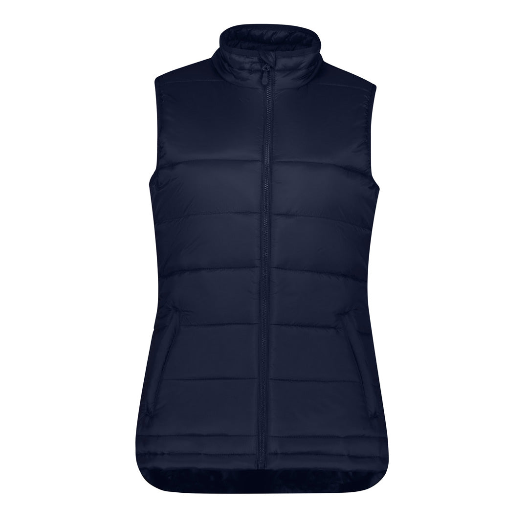 Biz Collection The Alpine Puffer Vest | Ladies Navy Coats & Jackets
