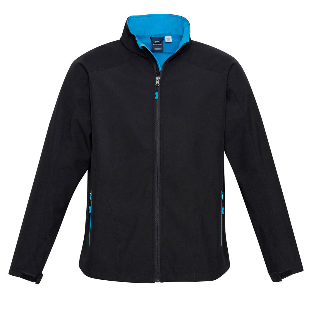 Biz Collection The Geneva Jacket | Kids Black/Cyan Coats & Jackets