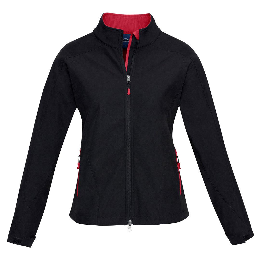 Biz Collection The Geneva Jacket | Ladies Black/Red Coats & Jackets