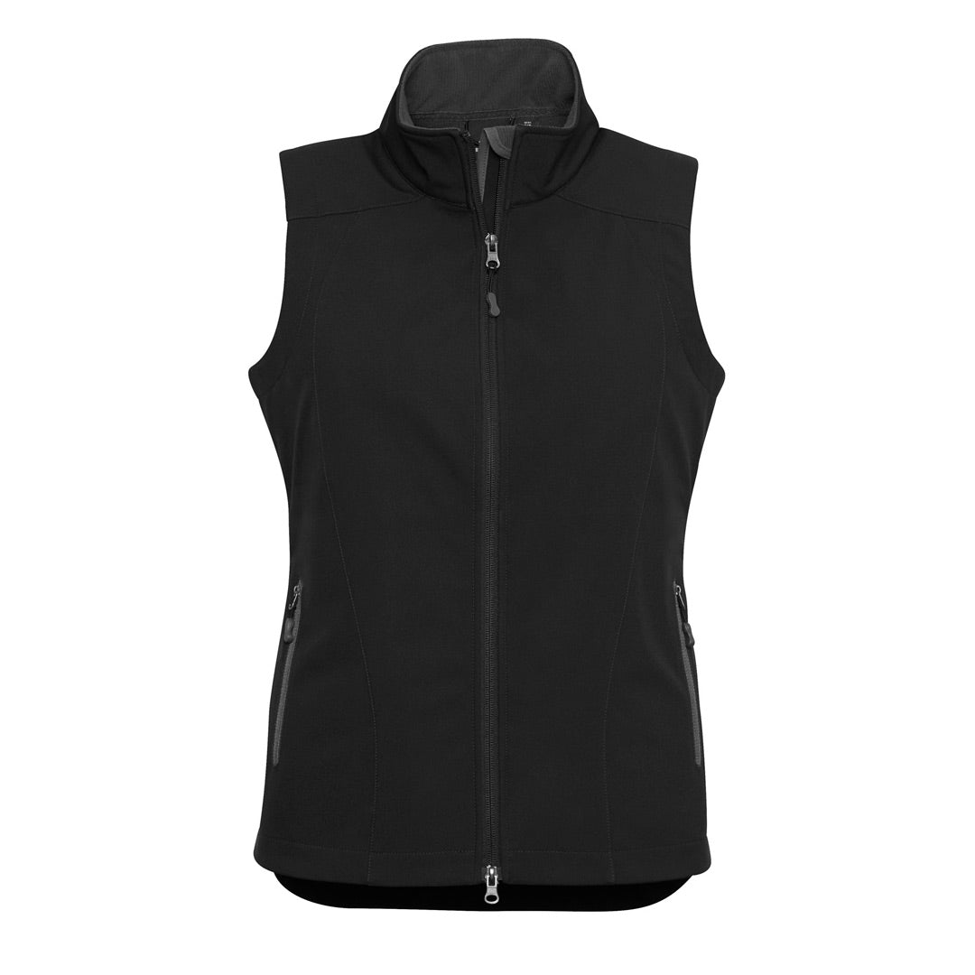 Biz Collection The Geneva Vest | Ladies Black/Graphite Coats & Jackets