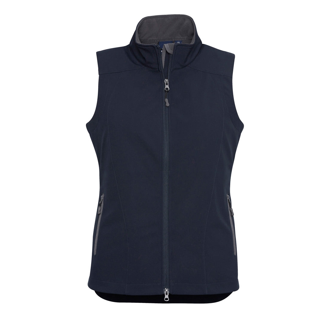 Biz Collection The Geneva Vest | Ladies Navy/Graphite Coats & Jackets