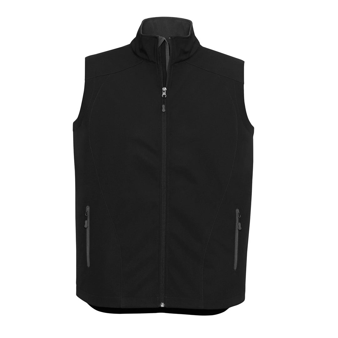 Biz Collection The Geneva Vest | Mens Black/Graphite Coats & Jackets