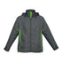 Biz Collection The Razor Jacket | Adults Grey/Lime Coats & Jackets