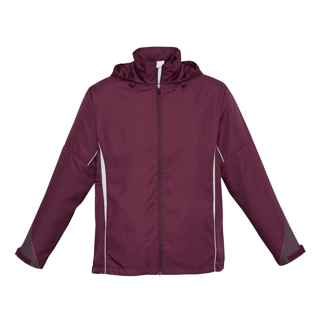 Biz Collection The Razor Jacket | Adults Maroon/White Coats & Jackets