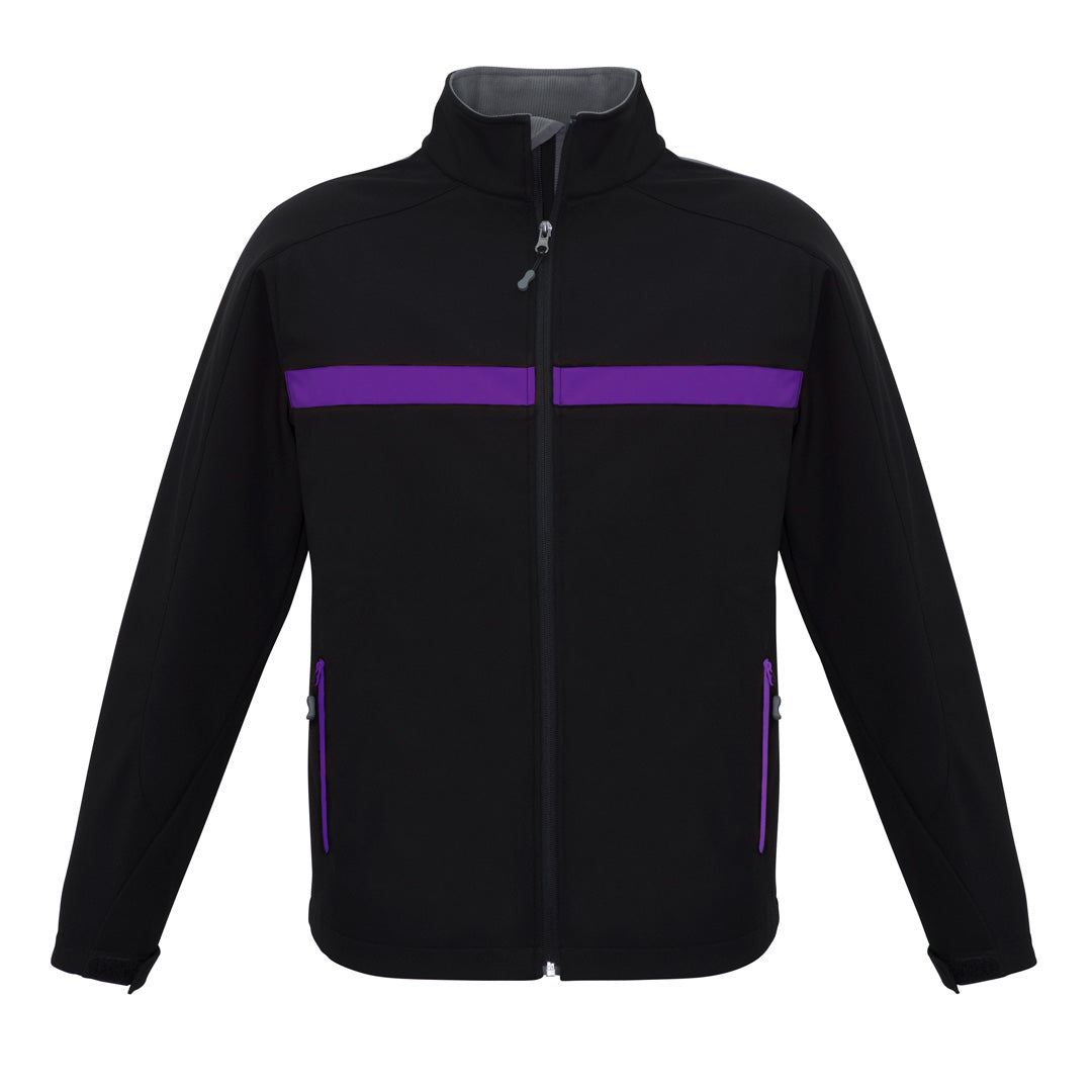 Biz Collection The Charger Jacket | Adults Black/Purple/Grey Coats & Jackets