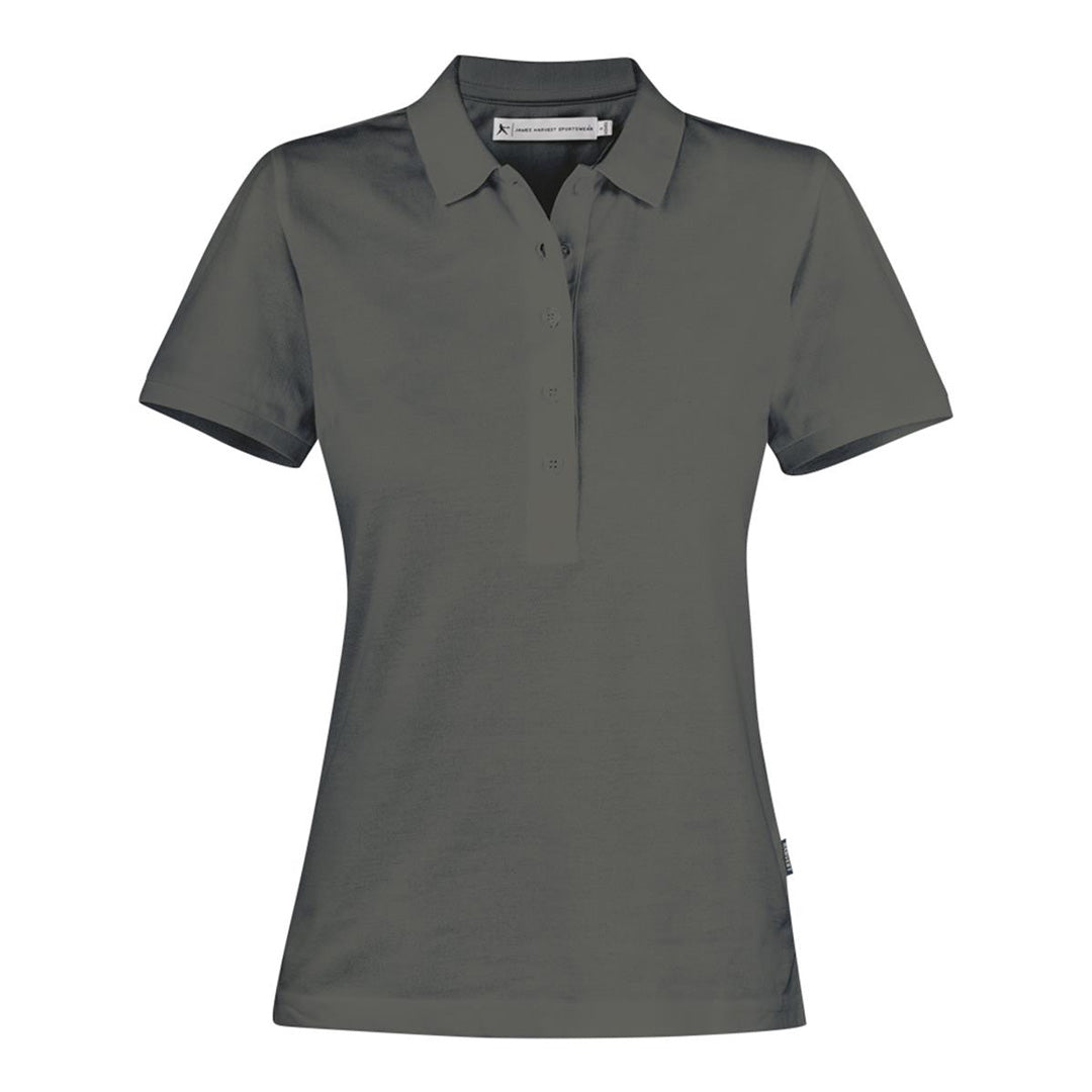 James Harvest The Neptune Polo | Ladies | Short Sleeve Anthracite Shirts & Tops