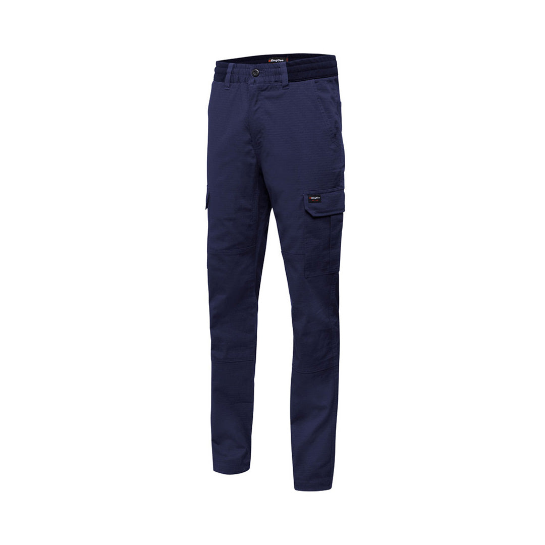 KingGee The Rib Comfort Waist Pant | Mens Navy Pants
