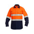 KingGee The Work Cool 2 Spliced Reflective Shirt | Adults | Long Sleeve Orange/Navy Work Safety Protective Gear