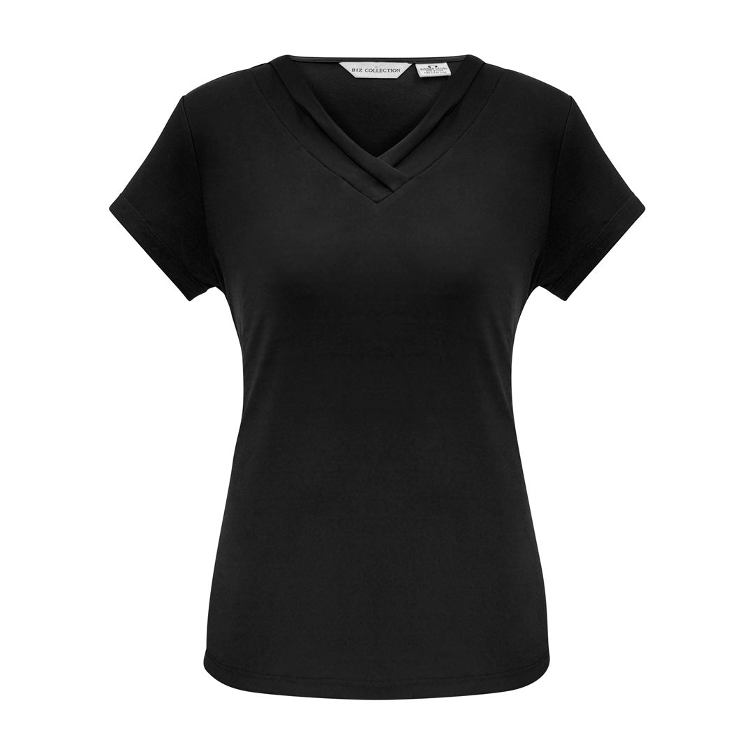 Biz Collection The Lana Top | Ladies | Short Sleeve Black Shirts & Tops