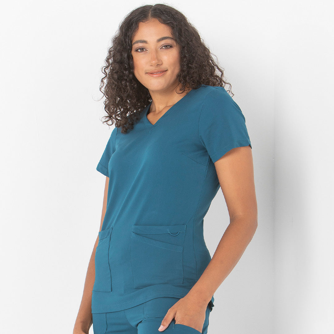 LSJ Collection The McKenna V Neck Scrub Top | Ladies Scrubs