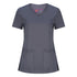 LSJ Collection The McKenna V Neck Scrub Top | Ladies Graphite Scrubs
