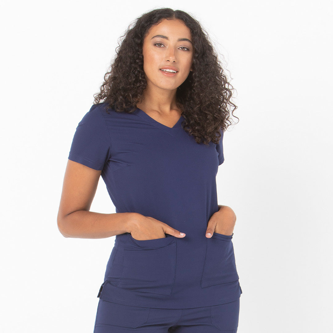 LSJ Collection The McKenna V Neck Scrub Top | Ladies Scrubs