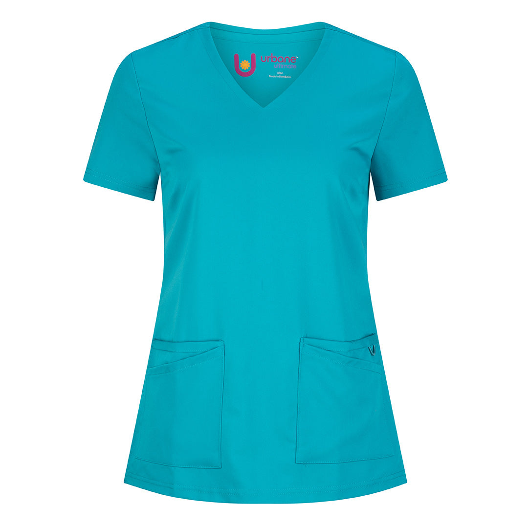LSJ Collection The McKenna V Neck Scrub Top | Ladies Teal Scrubs
