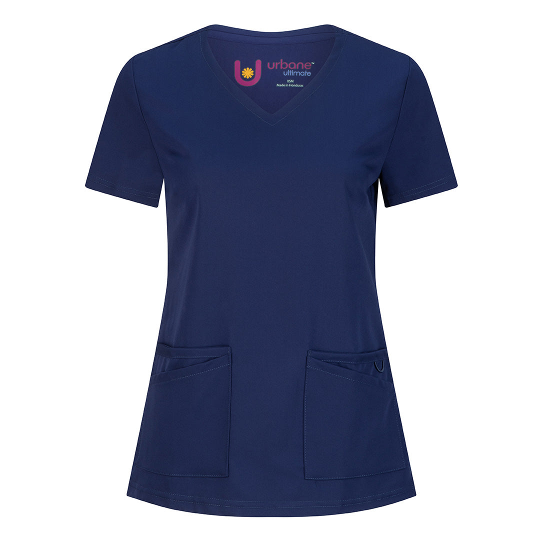 LSJ Collection The McKenna V Neck Scrub Top | Ladies Navy Scrubs