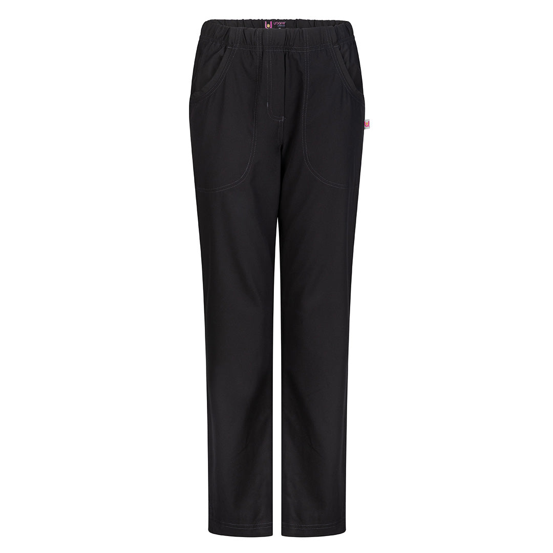 LSJ Collection The McKenna Straight Leg Scrub Pant | Ladies Black Scrubs