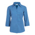 Biz Collection The Metro Shirt | Ladies | 3/4 Sleeve Mid Blue Shirts & Tops