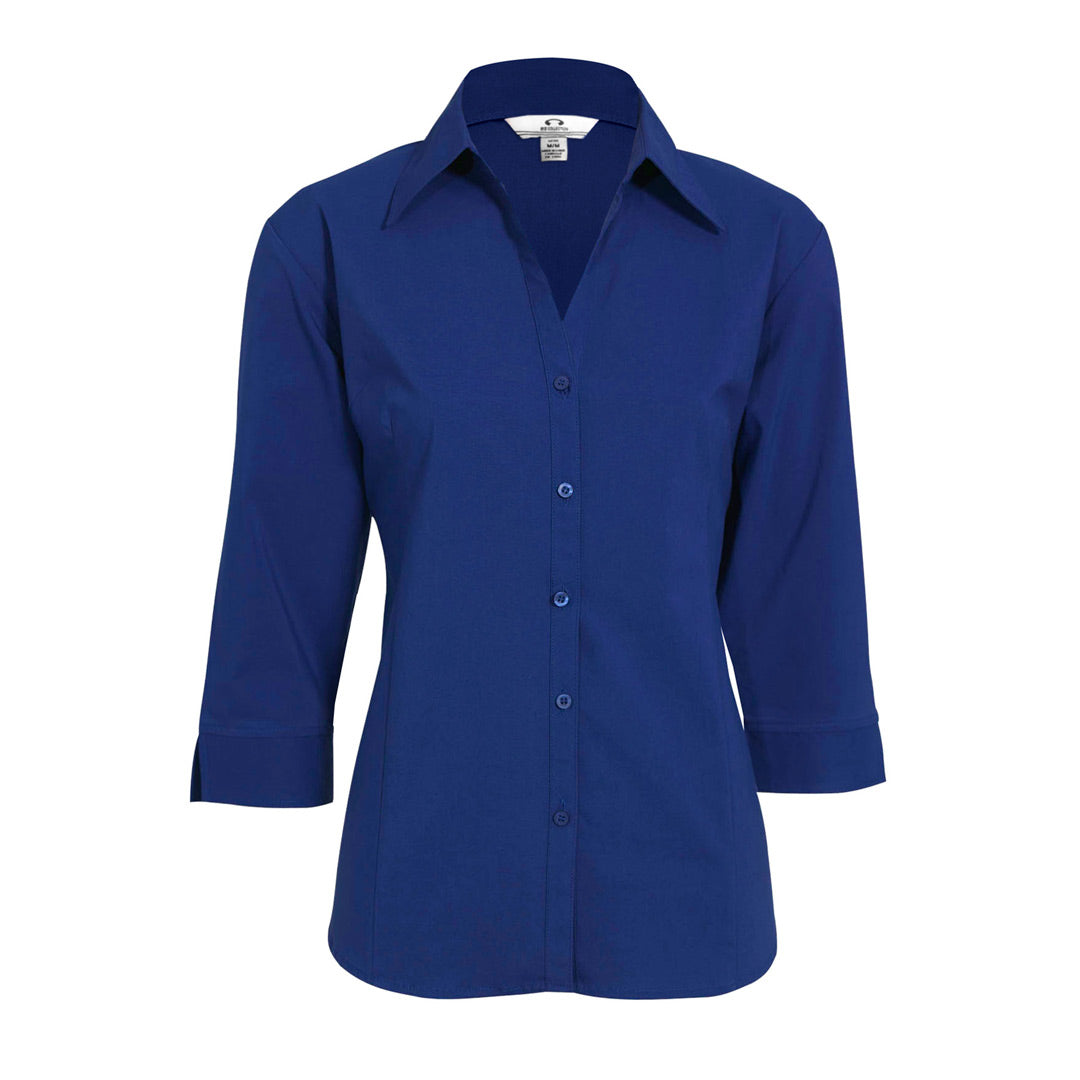 Biz Collection The Metro Shirt | Ladies | 3/4 Sleeve Royal Shirts & Tops