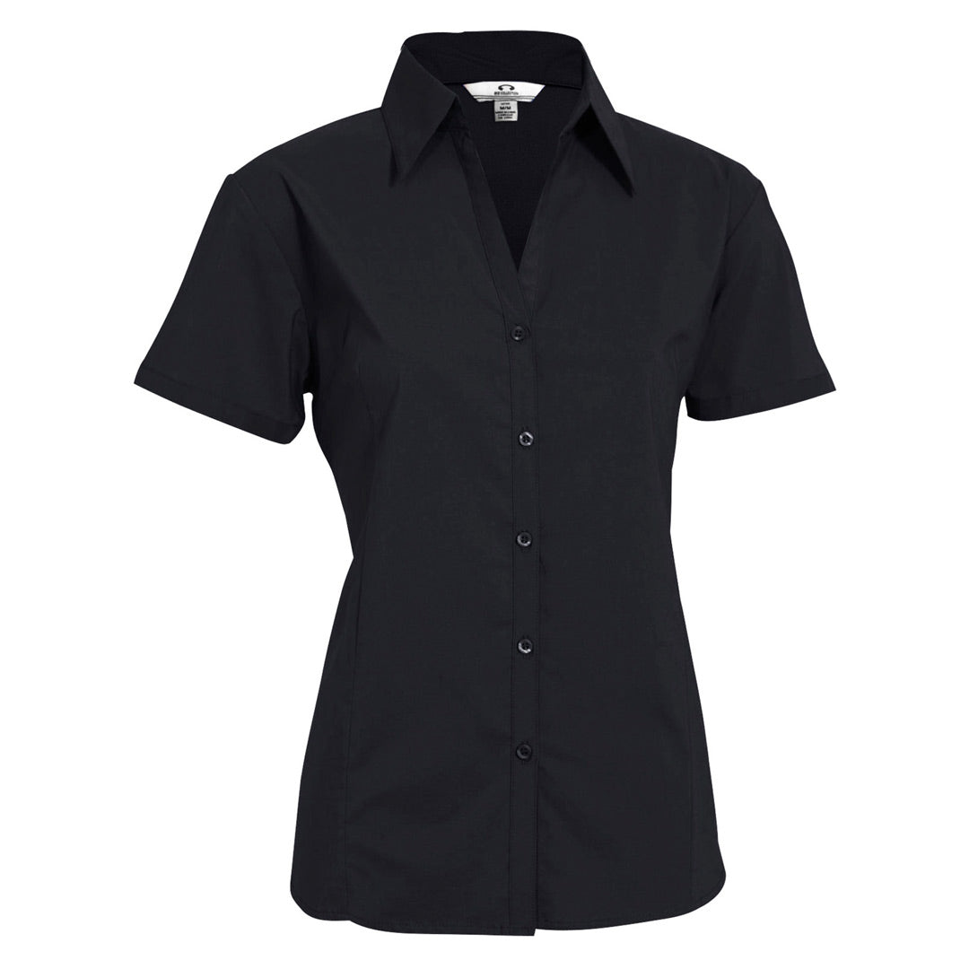 Biz Collection The Metro Shirt | Ladies | Short Sleeve Black Shirts & Tops