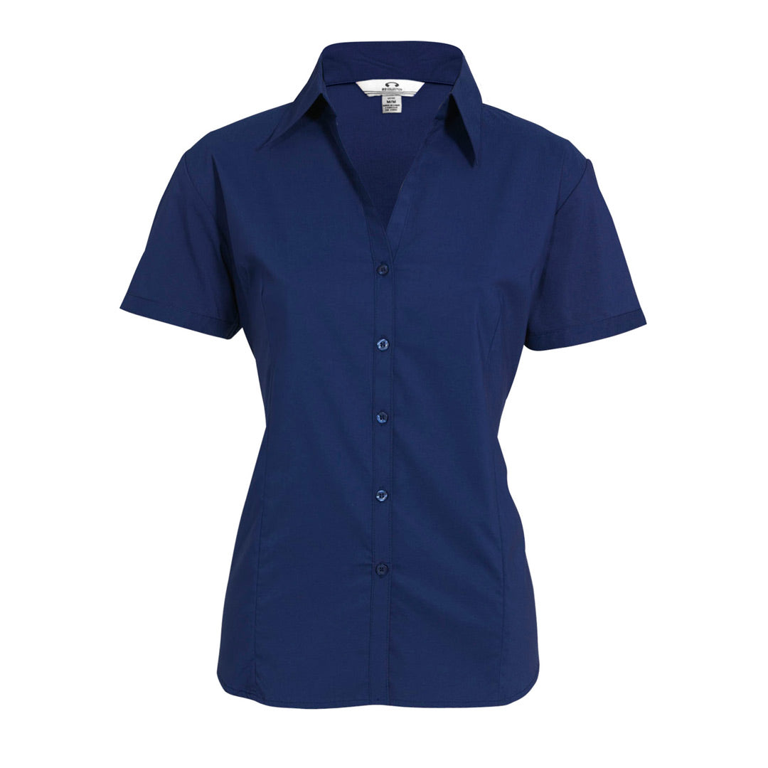 Biz Collection The Metro Shirt | Ladies | Short Sleeve Royal Shirts & Tops