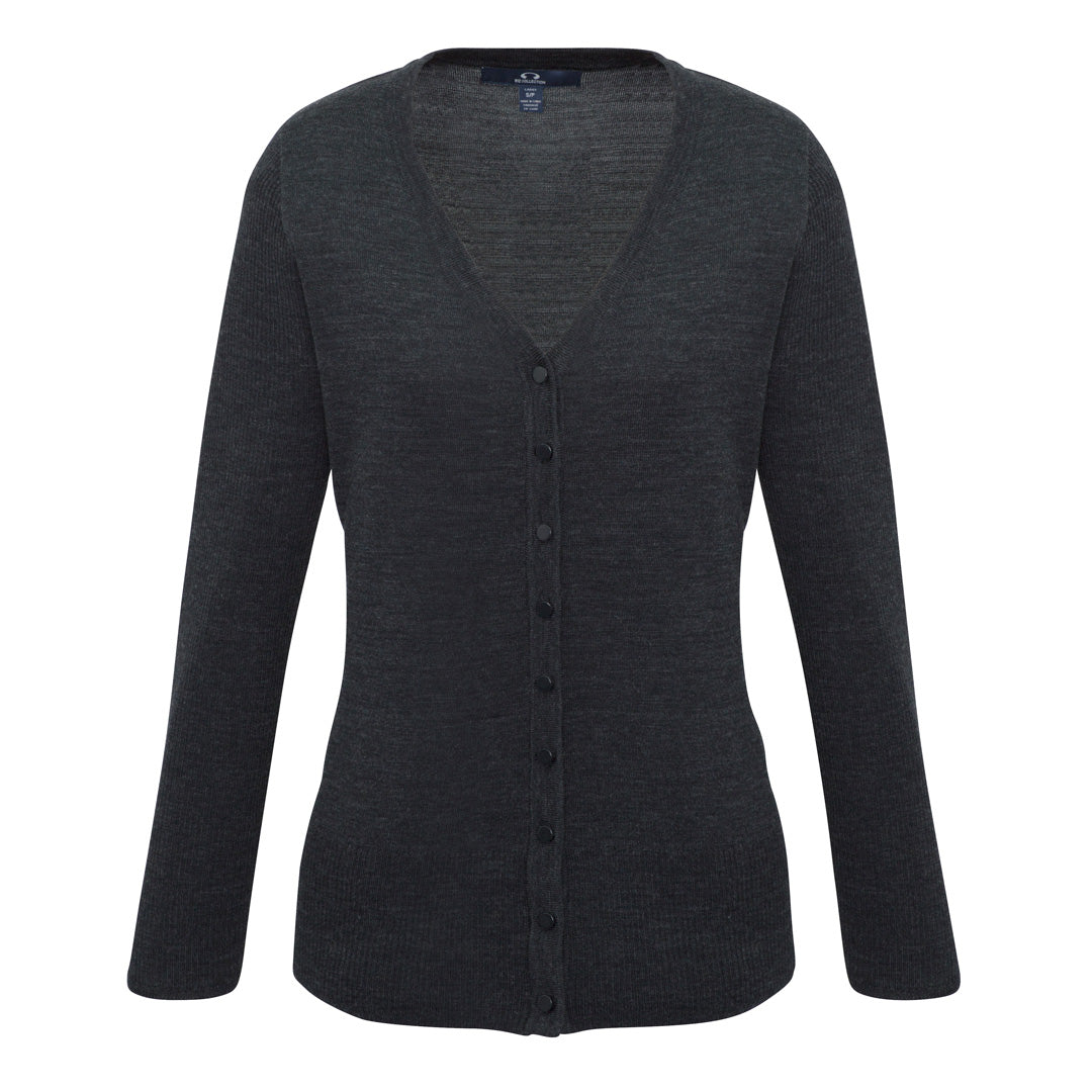 Biz Collection The Milano Knit | Ladies | Cardigan Charcoal Outerwear