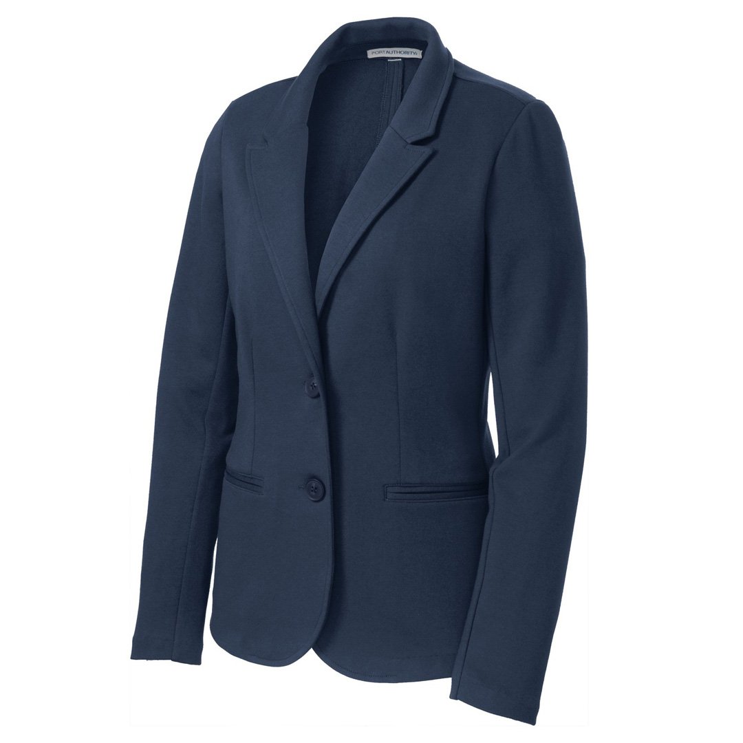 Port Authority The Knit Blazer | Ladies Navy Coats & Jackets
