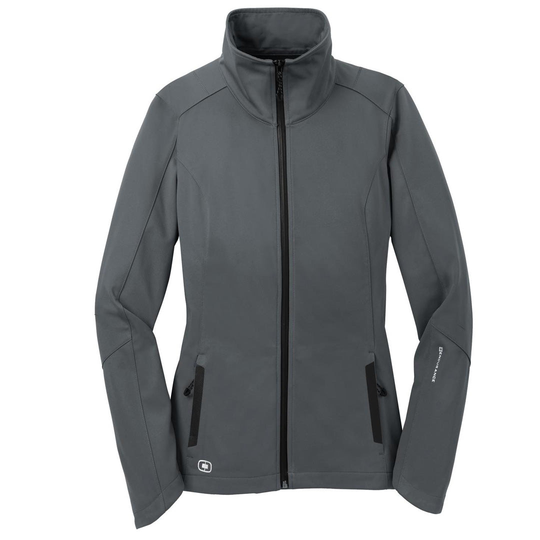 Ogio Endurance The Crux Softshell Jacket | Ladies Grey Outerwear