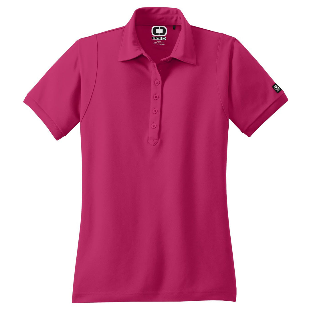 Ogio The Jewel Polo | Ladies Fuchsia Shirts & Tops