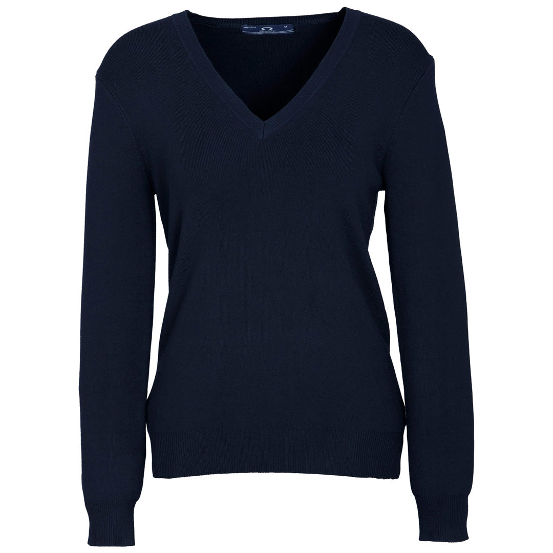 Biz Collection The Acrylic Knit Jumper | Ladies Navy Outerwear