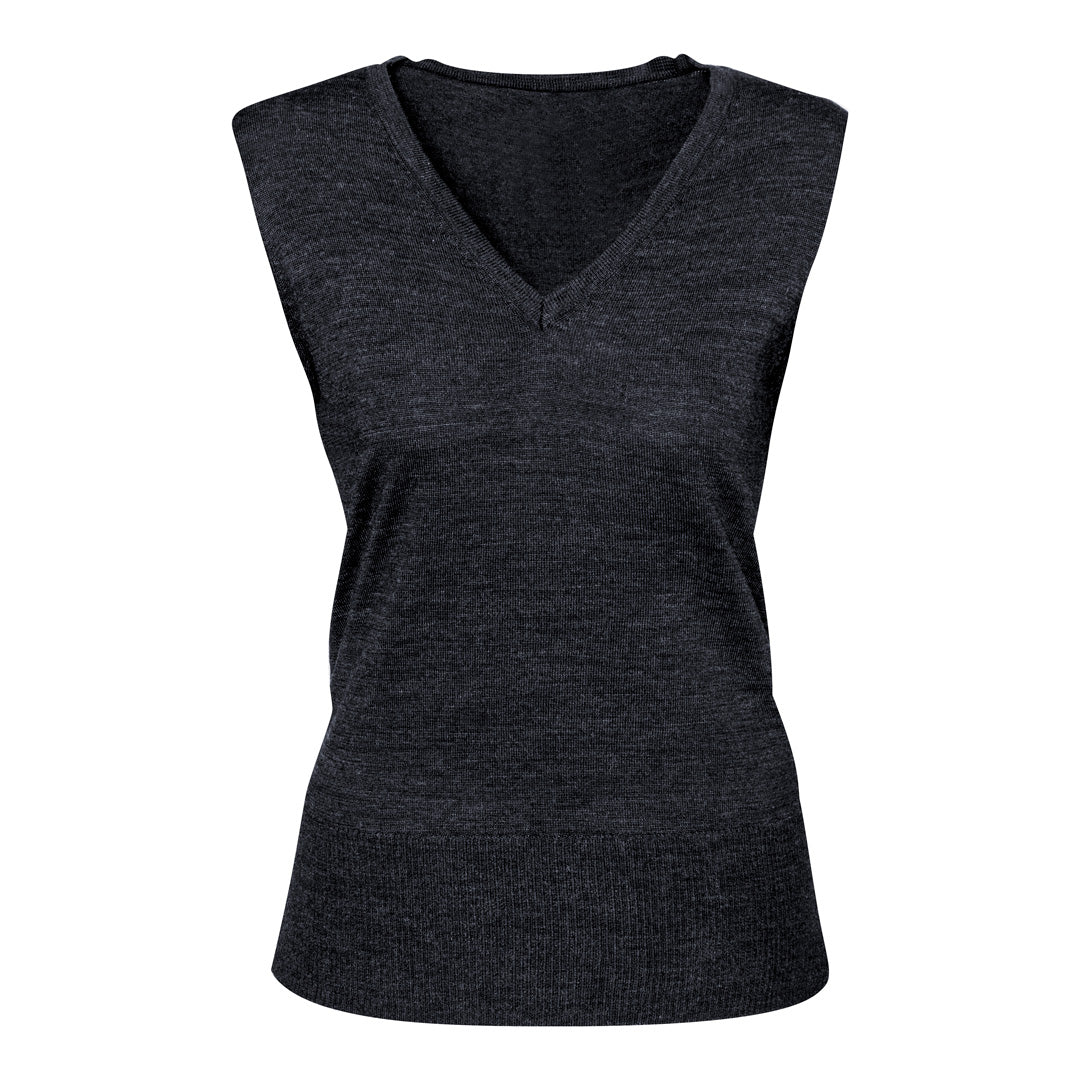 Biz Collection The Milano Knit | Ladies | Vest Charcoal Outerwear