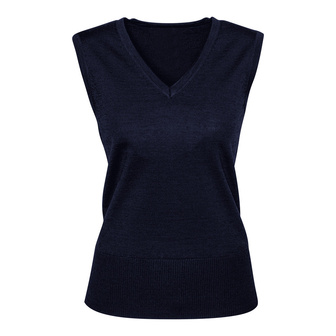 Biz Collection The Milano Knit | Ladies | Vest Navy Outerwear
