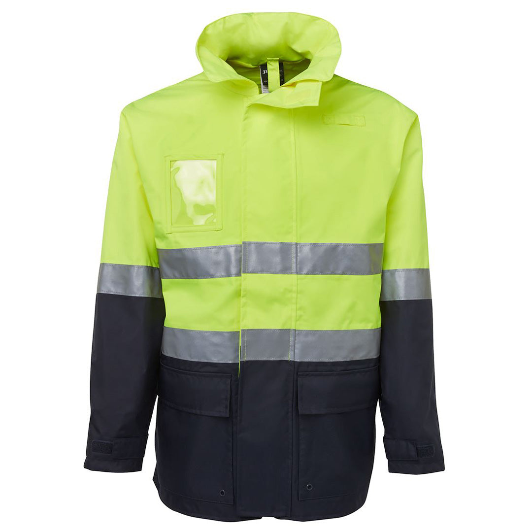 Jbs Wear The Hi Vis Long Line Jacket | Day Night | Adults Lime/Navy Work Safety Protective Gear