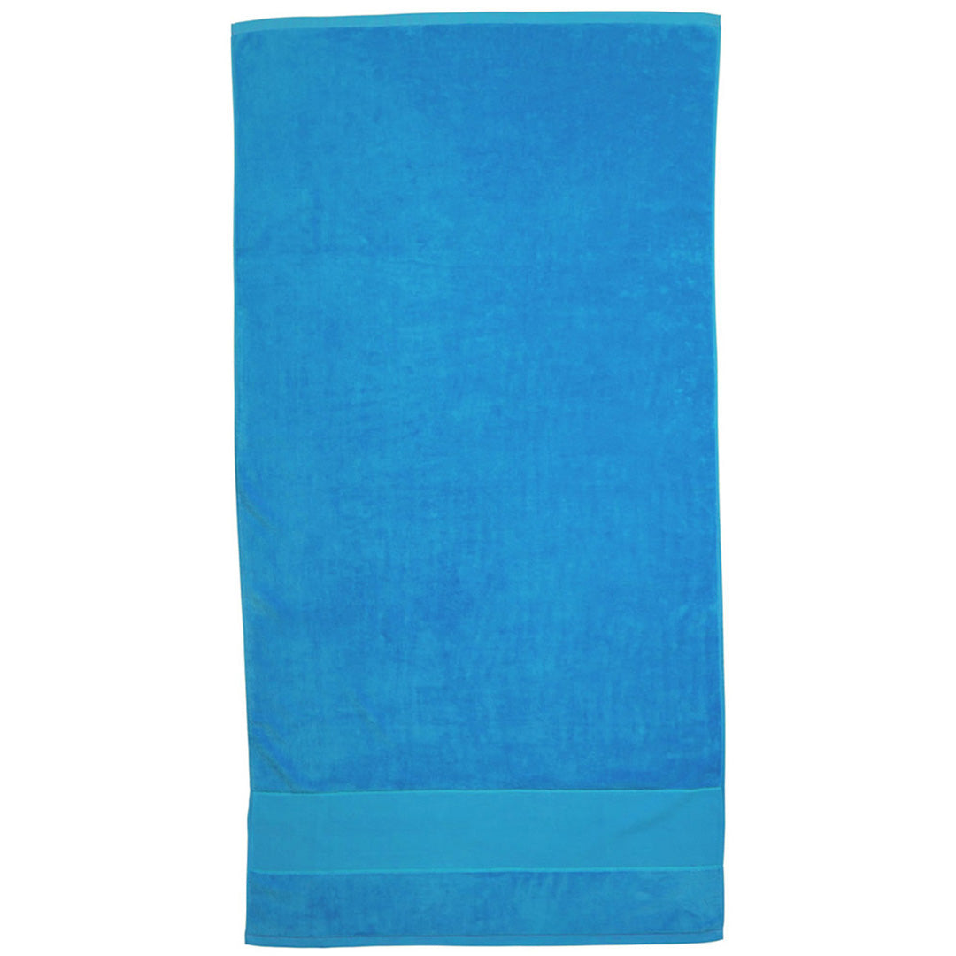 Legend The Terry Velour Towel Aqua Beach Towels
