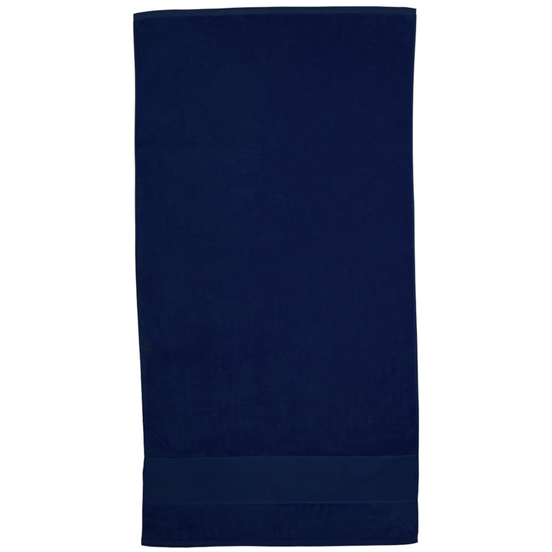 Legend The Terry Velour Towel Navy Beach Towels