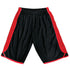 Bocini The Contrast Basketball Short | Mens Black/Red Basketball Uniforms