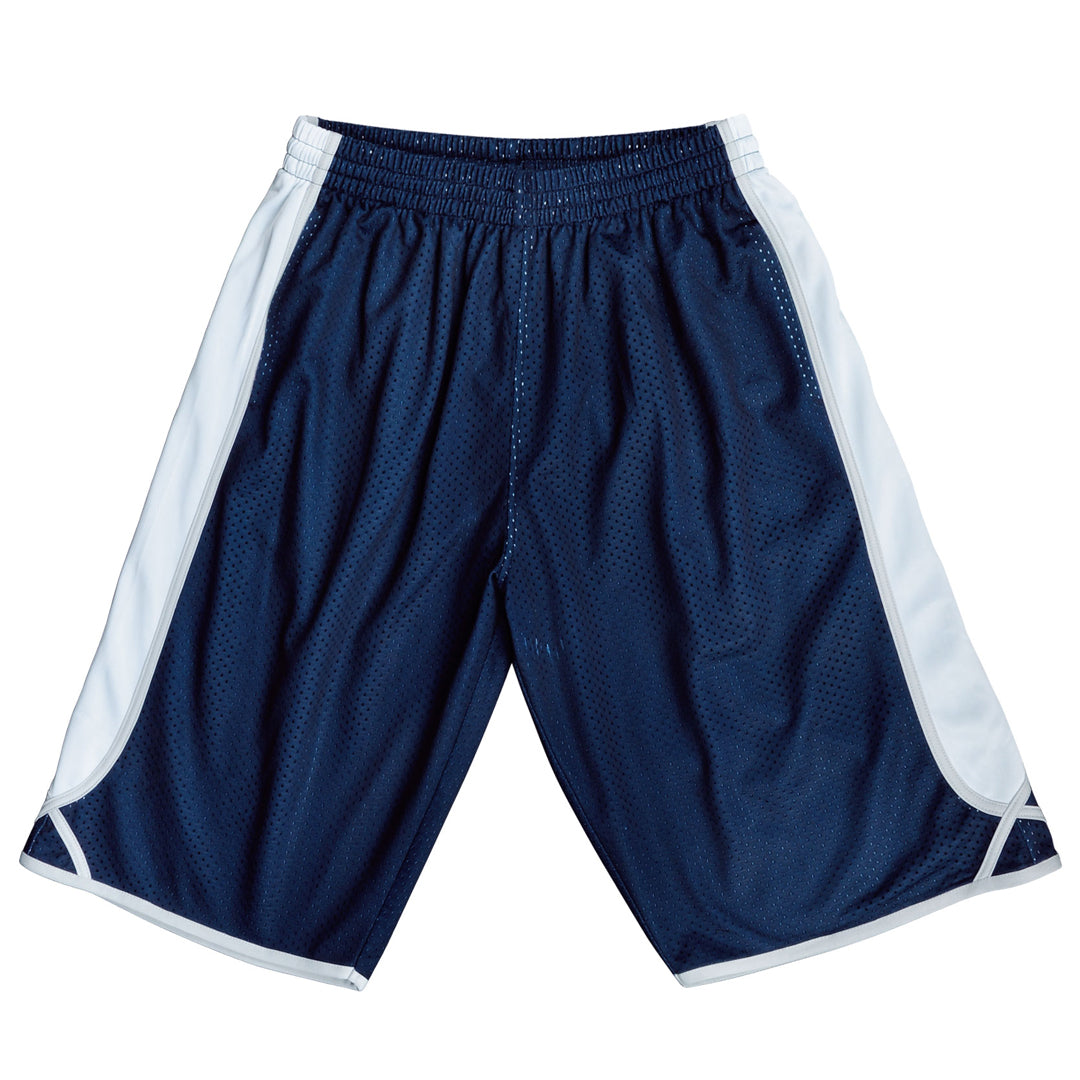 Bocini The Contrast Basketball Short | Mens Navy/White Basketball Uniforms