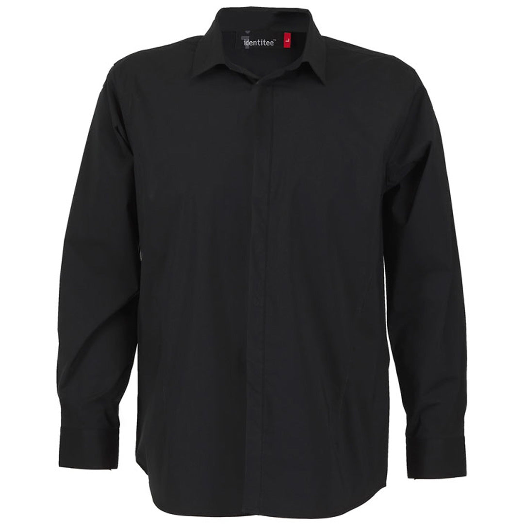 Identitee The Stella Shirt | Mens | Long Sleeve Black/Black Shirts & Tops