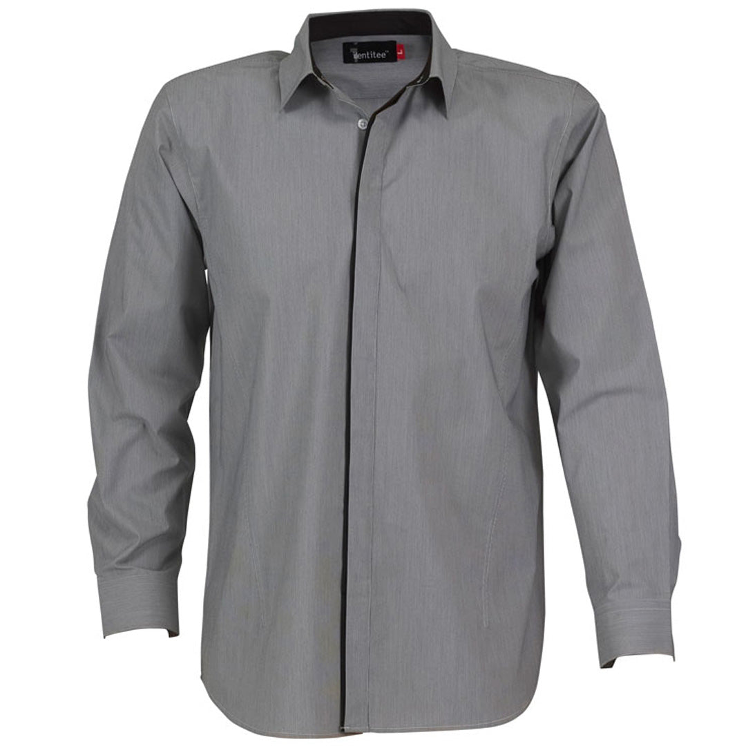 Identitee The Stella Shirt | Mens | Long Sleeve Black/White Shirts & Tops