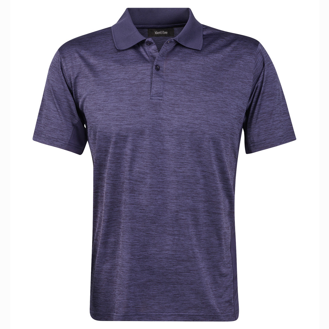 Identitee The Bailey Polo | Mens Navy Marle Shirts & Tops